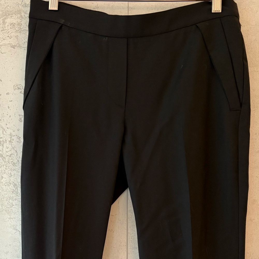Brunello Cucinelli Black Ankle Cropped Pants Tailored Elegance